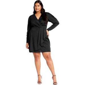 City Chic Women’s Plus Size Dress Hayley(Black)