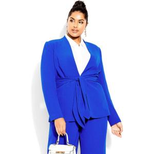 City Chic Women’s Plus Size Jacket – Elegance(Cobalt)