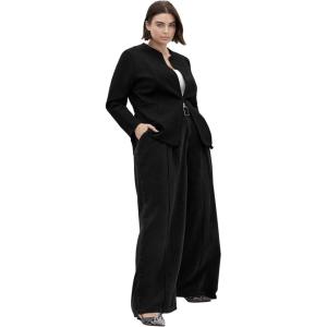 City Chic Women’s Plus Size Jacket – Peyton Ponte(Black)