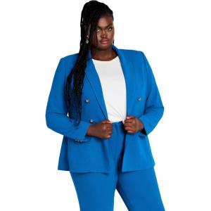 City Chic Women’s Plus Size Kiana Jacket(Sky Blue)