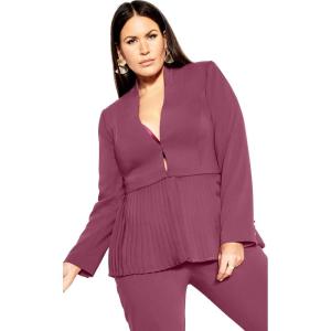 City Chic Women’s Plus Size Sadie Jacket(Roseberry)