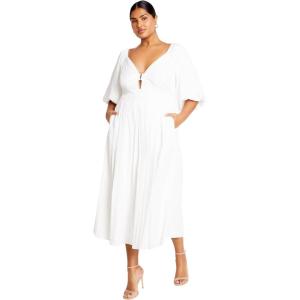 City Chic Women’s Plus Size Shae Dress(Ivory)