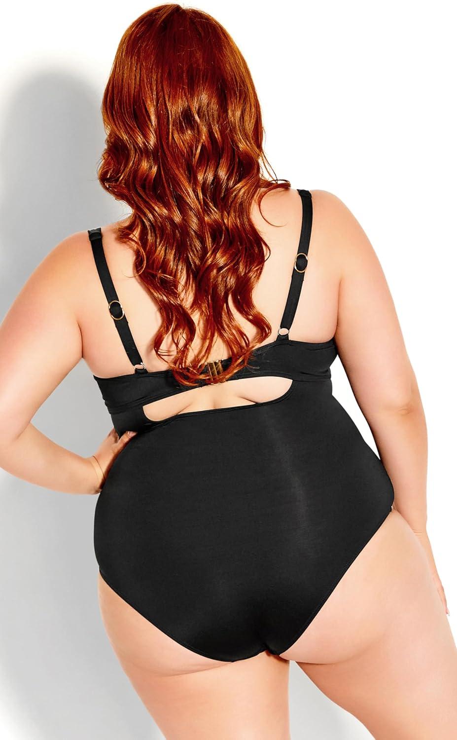 image:imageCity Chic Womens Azores Drape 1pcBlack