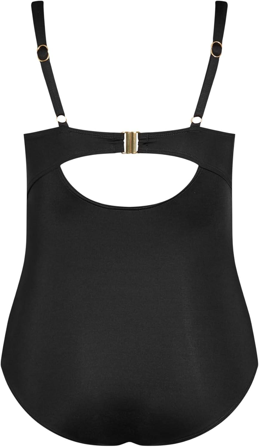 image:imageCity Chic Womens Azores Drape 1pcBlack