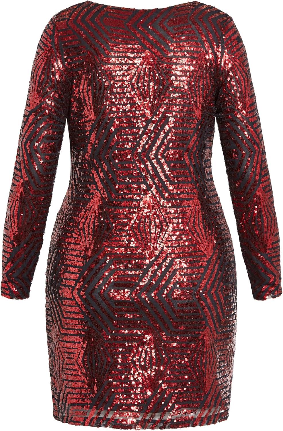 image:imageCity Chic Womens Plus Size Cocktail Dress Bright LightsRuby