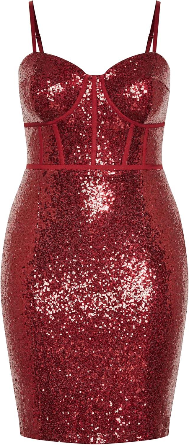 image:imageCity Chic Womens Plus Size Girly Sequin Dress 12Ruby