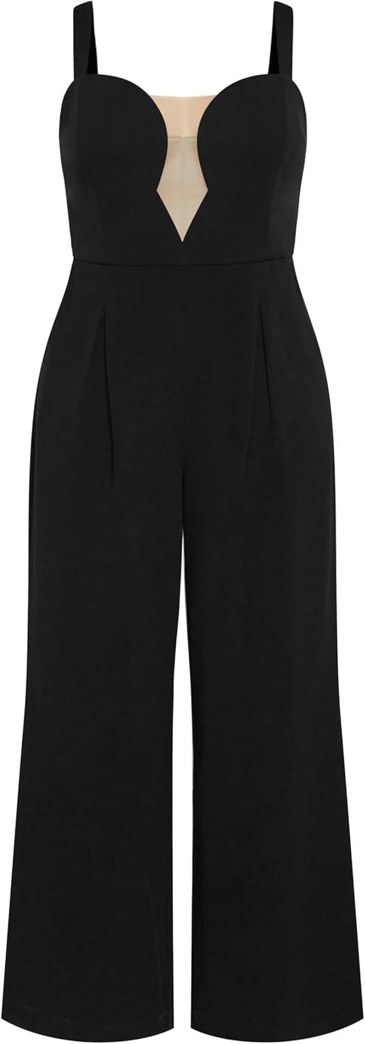 image:imageCity Chic Womens Plus Size Jumpsuit Flaunt It