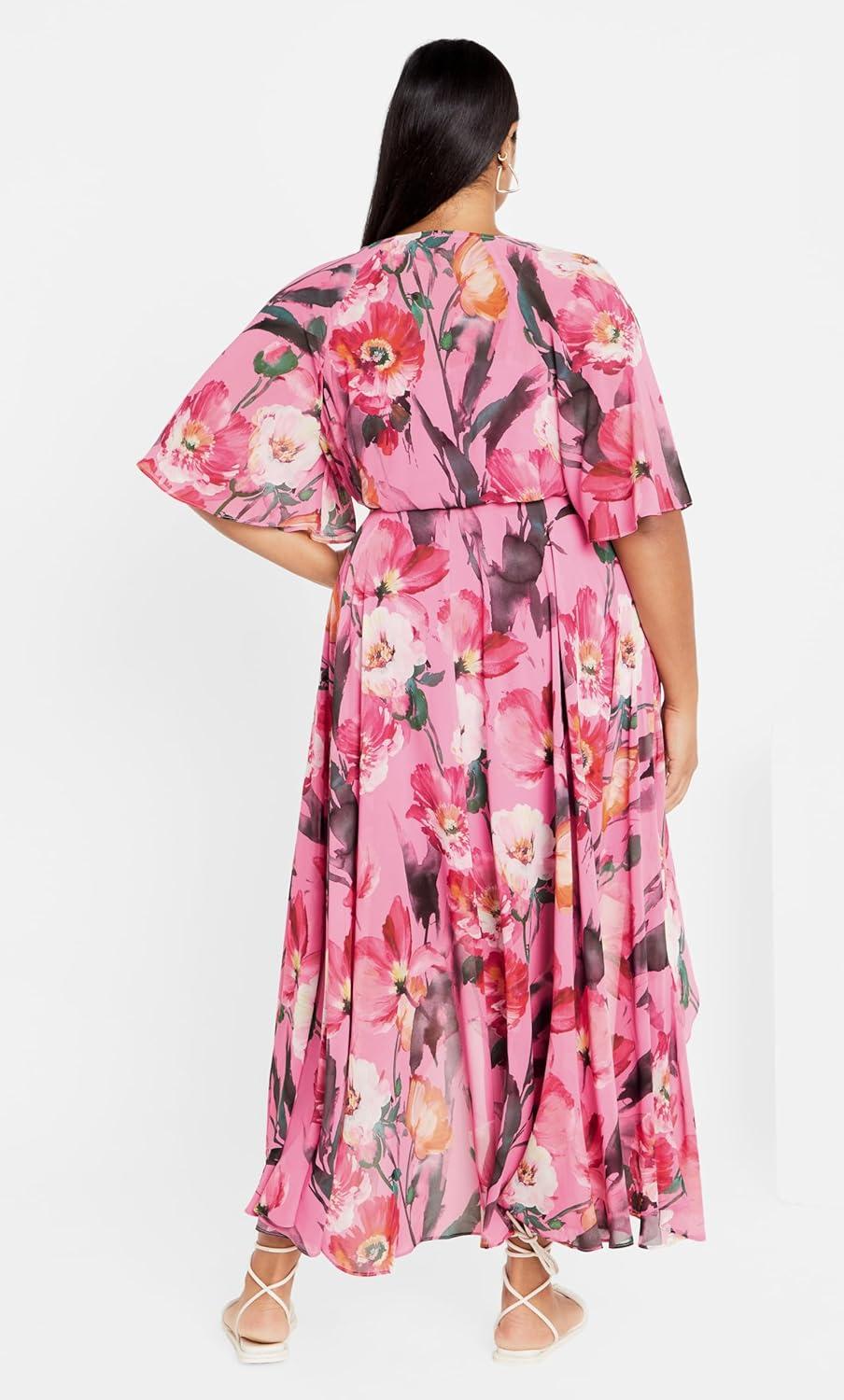 image:imageCity Chic Womens Plus Size Lovers Lane Print DressLovers Lane