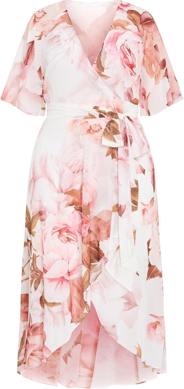 image:imageCity Chic Womens Plus Size Lovers Lane Print DressSunlit Petals