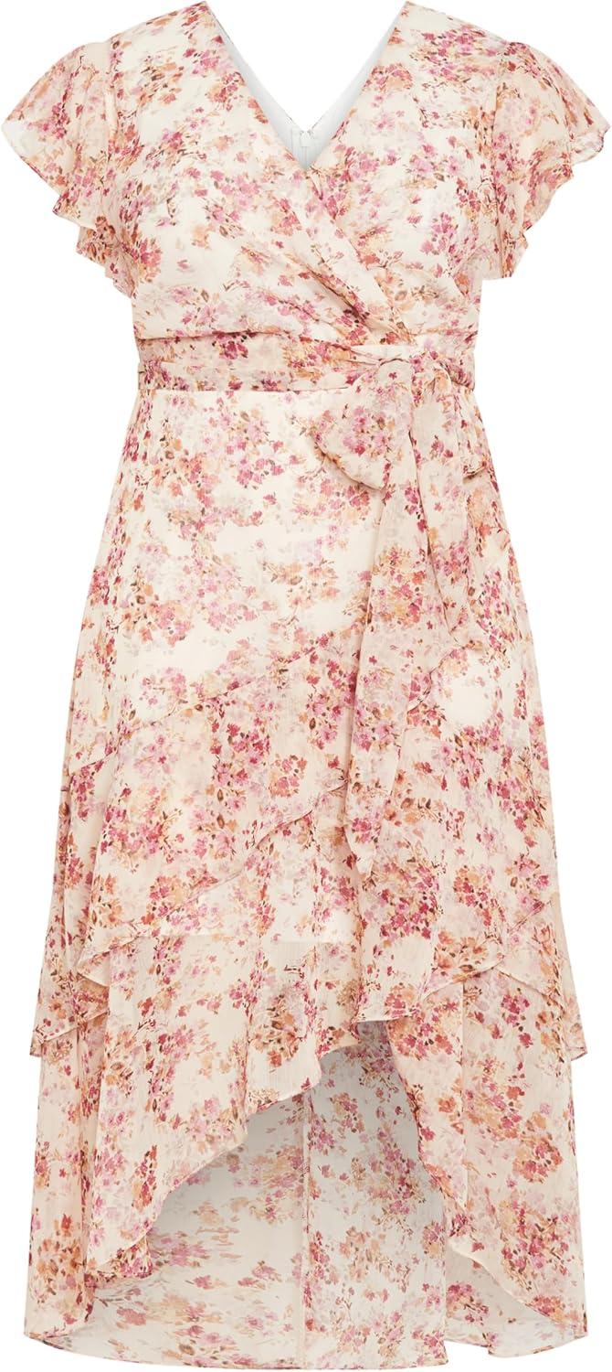 image:imageCity Chic Womens Plus Size Maxi Dress Flirty Tier PrintPretty Meadow