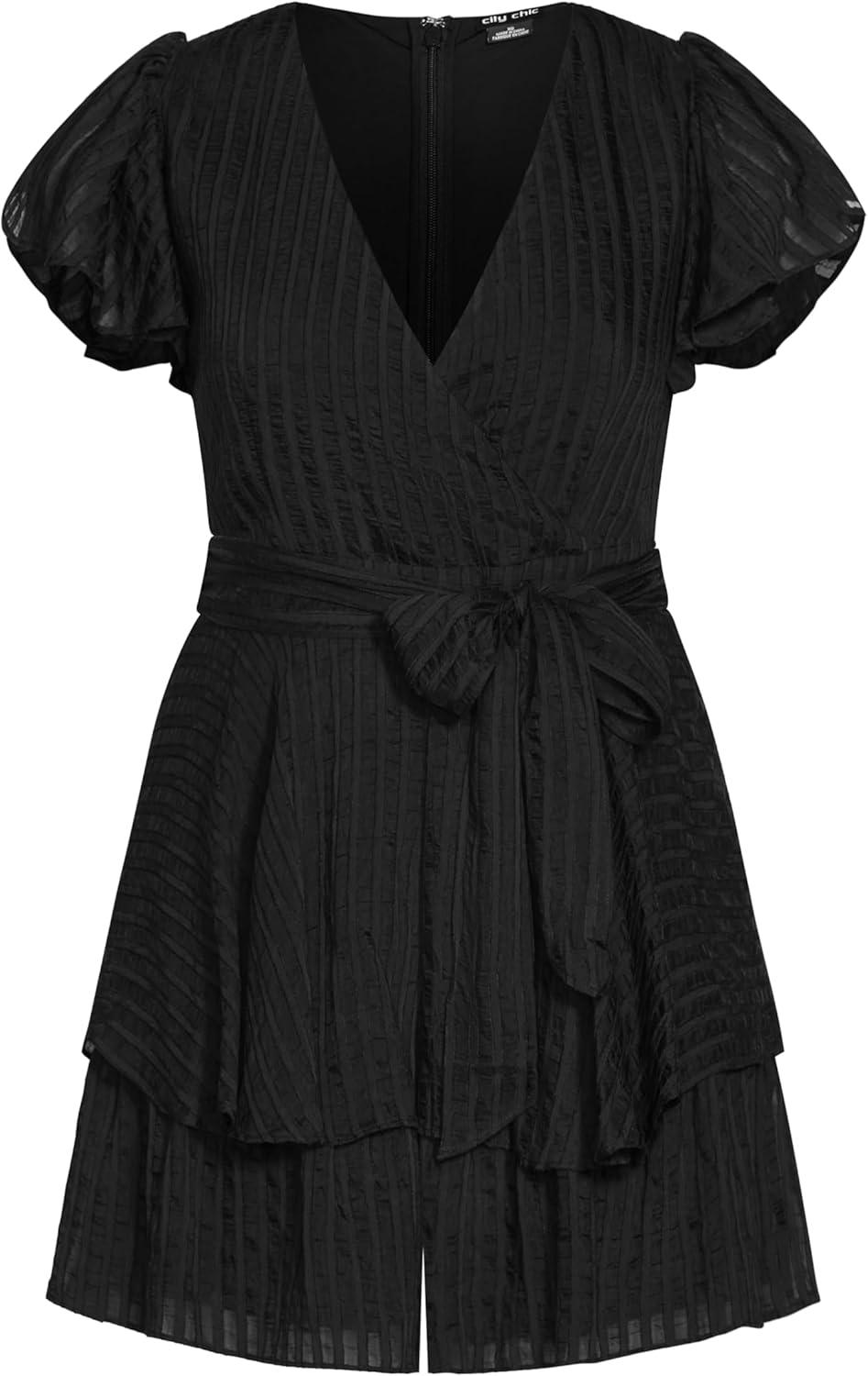 image:imageCity Chic Womens Plus Size Playsuit First DateBlack