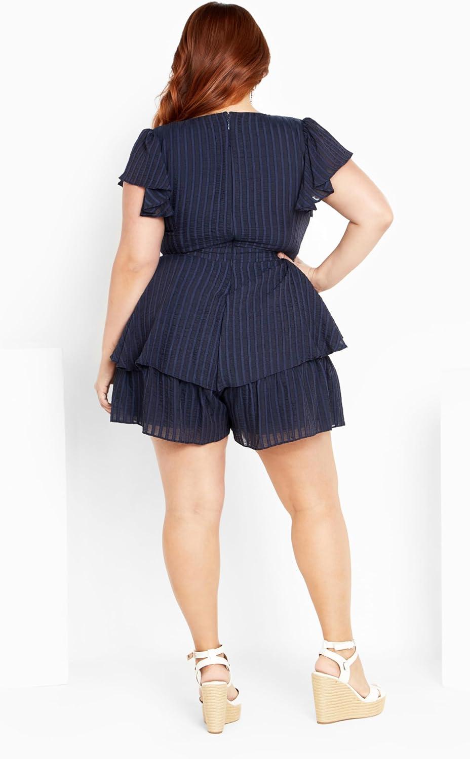 image:imageCity Chic Womens Plus Size Playsuit First DateNavy