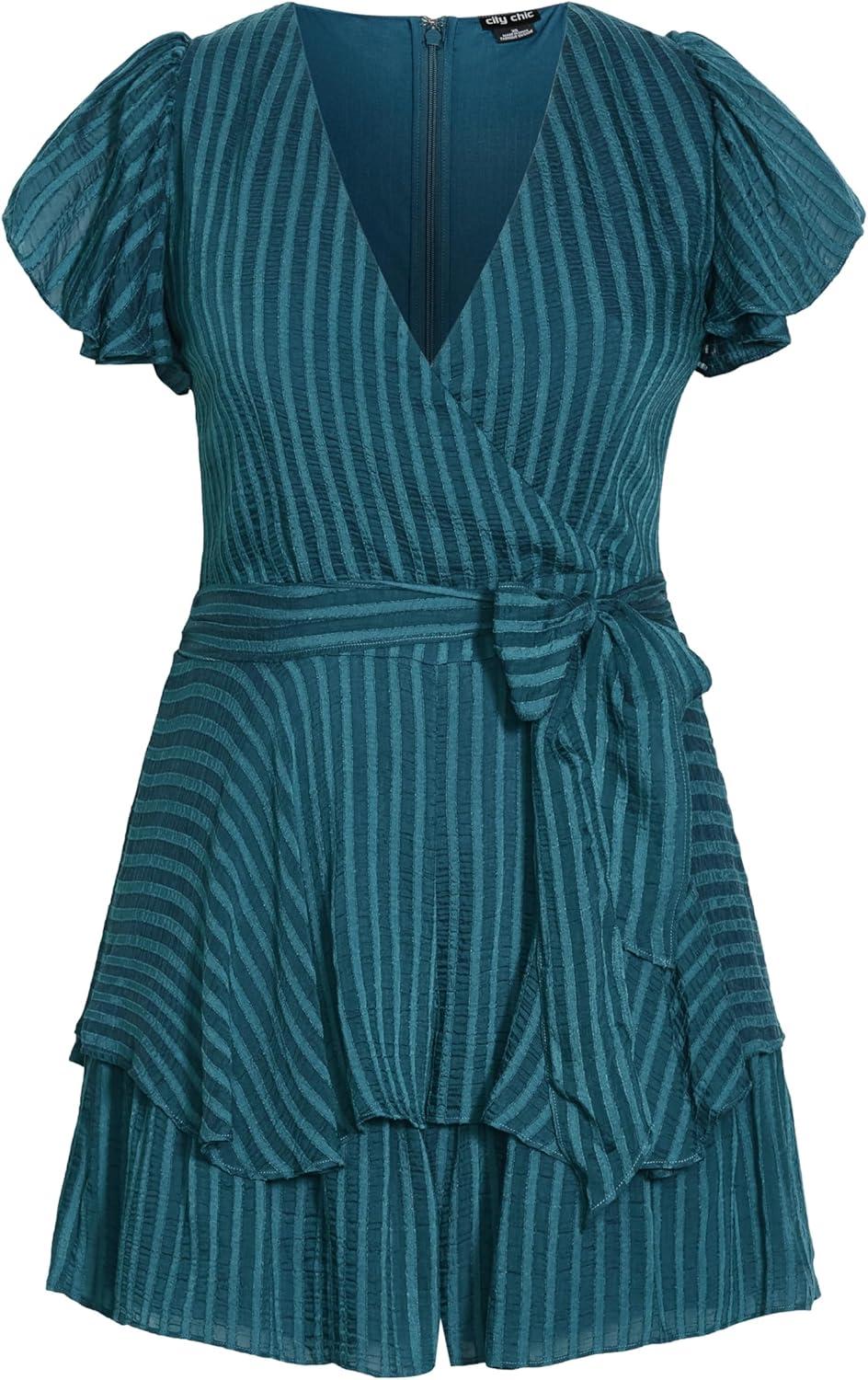 image:imageCity Chic Womens Plus Size Playsuit First DateTeal