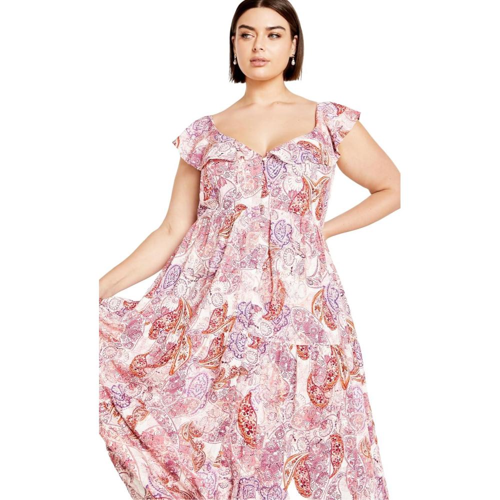 image:imageCity Chic Plus Size Dress Blushing Beauty Maxi DressBlush Beauty