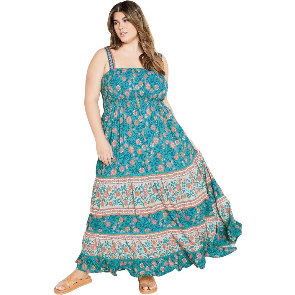 image:imageCity Chic Womens Plus Size Maxi Dress  BelleTurquoise