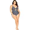 image:imageCity Chic Plus Size One Piece Swimsuit Majorca Print 1 Piece