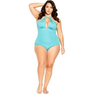 City Chic Womens Cancun Uw 1pc(Ocean Blue)