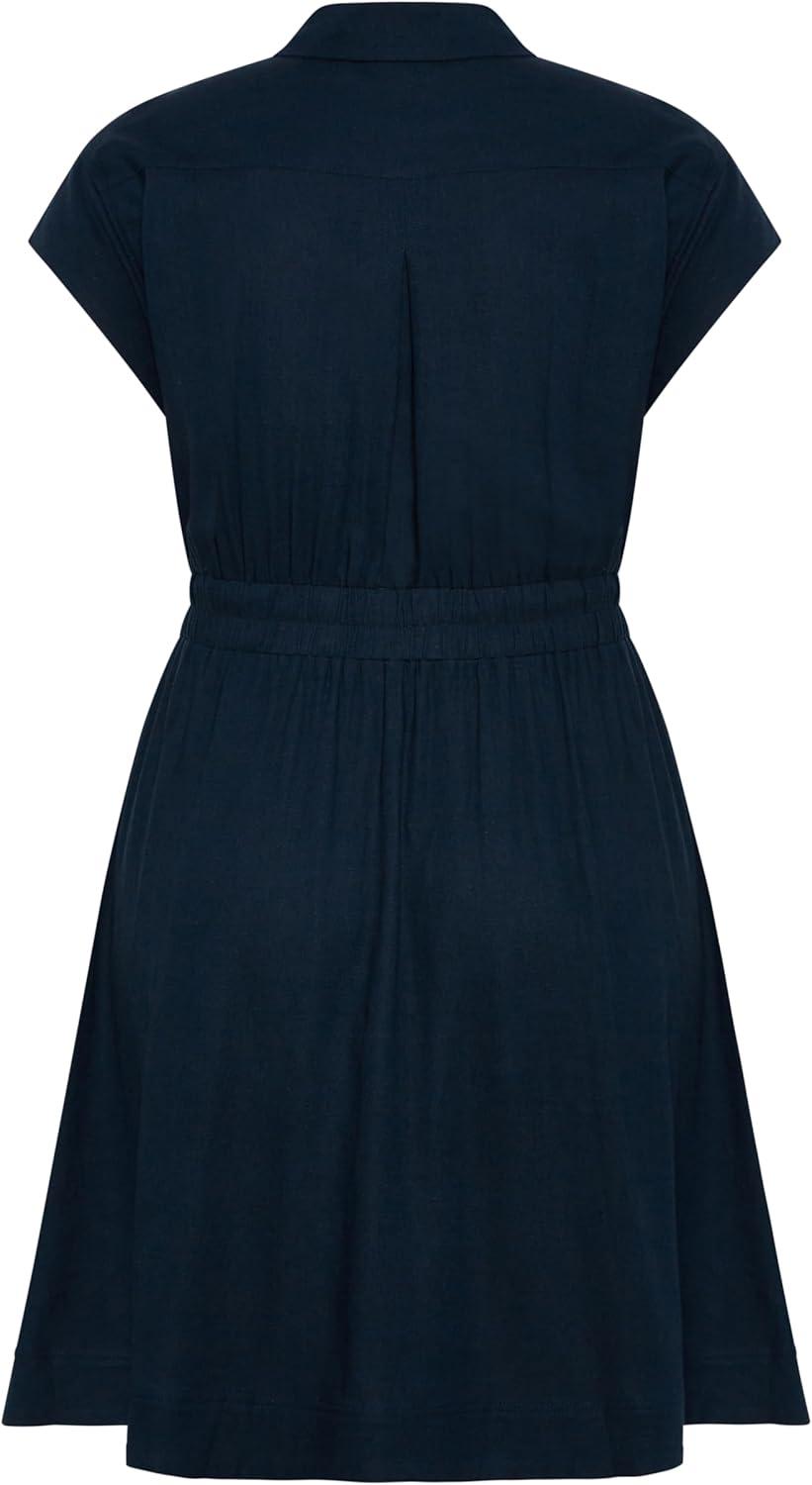 image:imageCity Chic Plus Size Dress Antonella Cap Sleeve Collared DressNavy