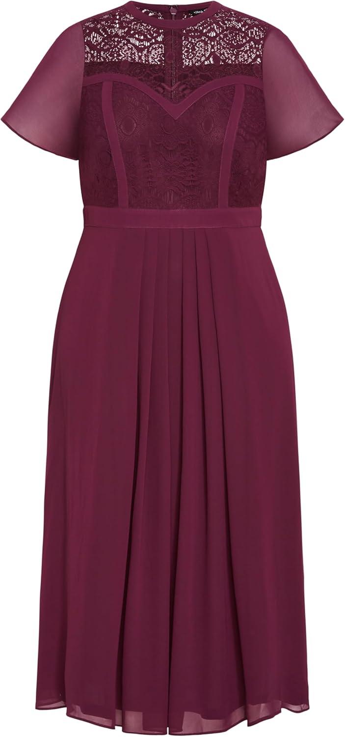 image:imageCity Chic Plus Size Dress Lace Niki DressPlum