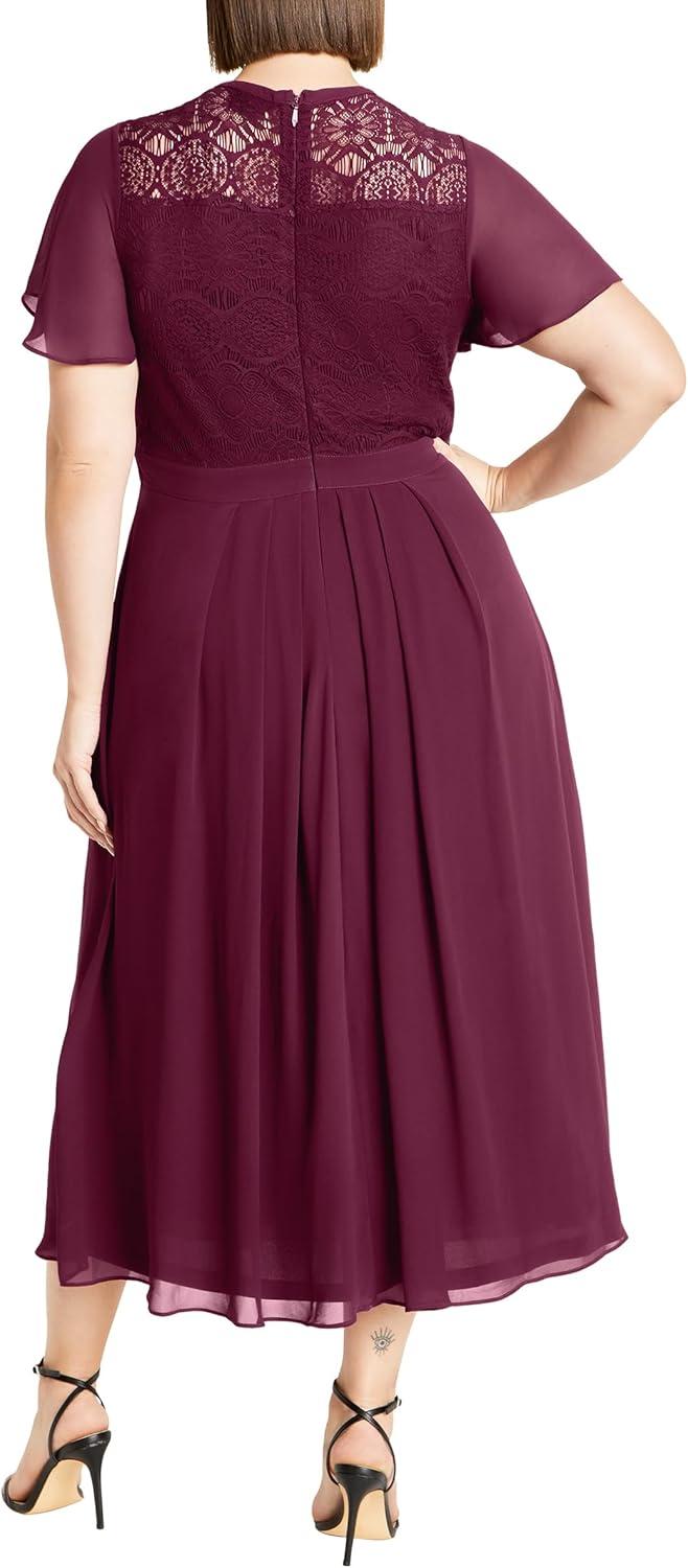 image:imageCity Chic Plus Size Dress Lace Niki DressPlum