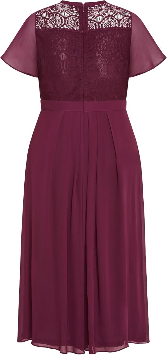 image:imageCity Chic Plus Size Dress Lace Niki DressPlum