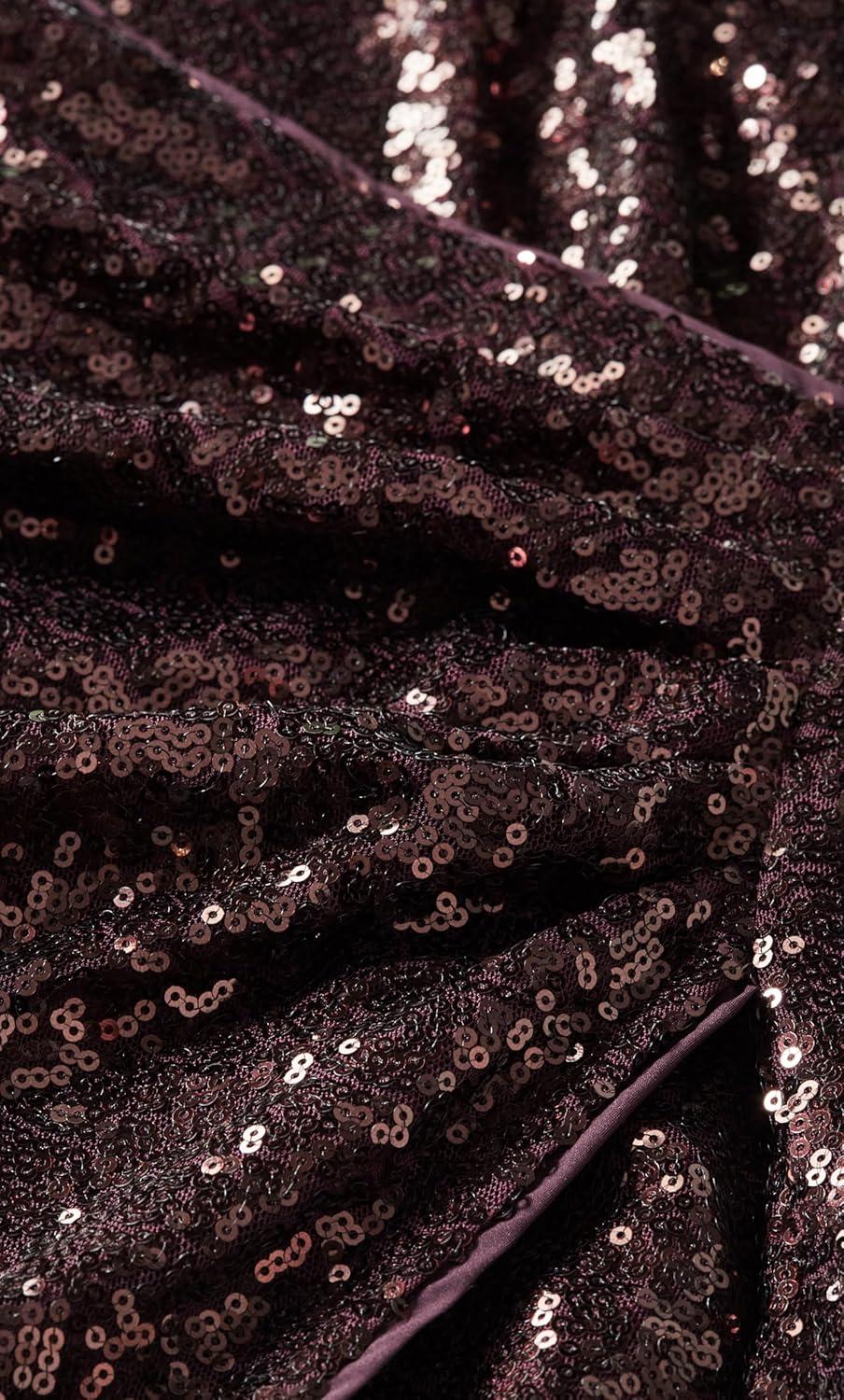 image:imageCity Chic Plus Size Sequin Ethereal Burgundy DressBurgundy