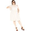 image:imageCity Chic Plus Size Dress Antonella Cap Sleeve Collared DressSummer Sand