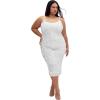 image:imageCity Chic Plus Size Sequin Solar Silver DressSilver