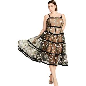 City Chic Women’s Plus Size Cocktail Dress – Splendour(Splendour)