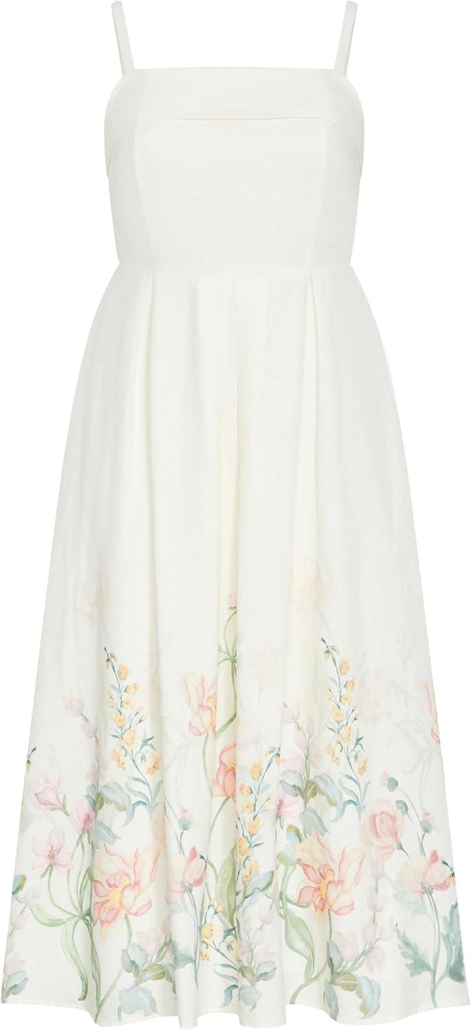image:imageCity Chic Womens Plus Size Dress Love Fleur LinenRomantic Garden