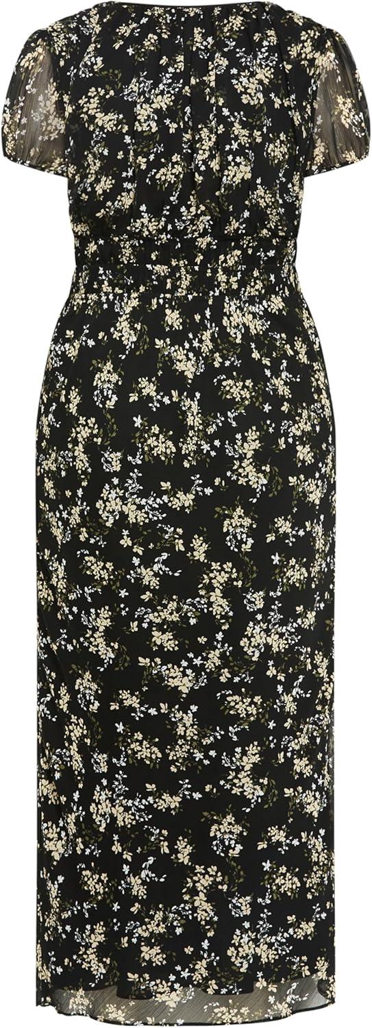 image:imageCity Chic Womens Plus Size Dress Midi CaraNightfall Ditsy