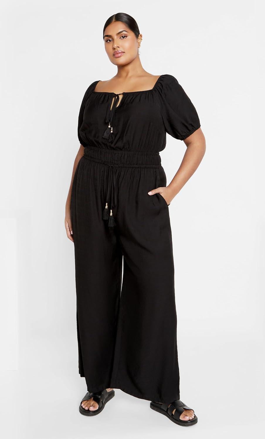 image:imageCity Chic Womens Plus Size Jumpsuit EricaBlack