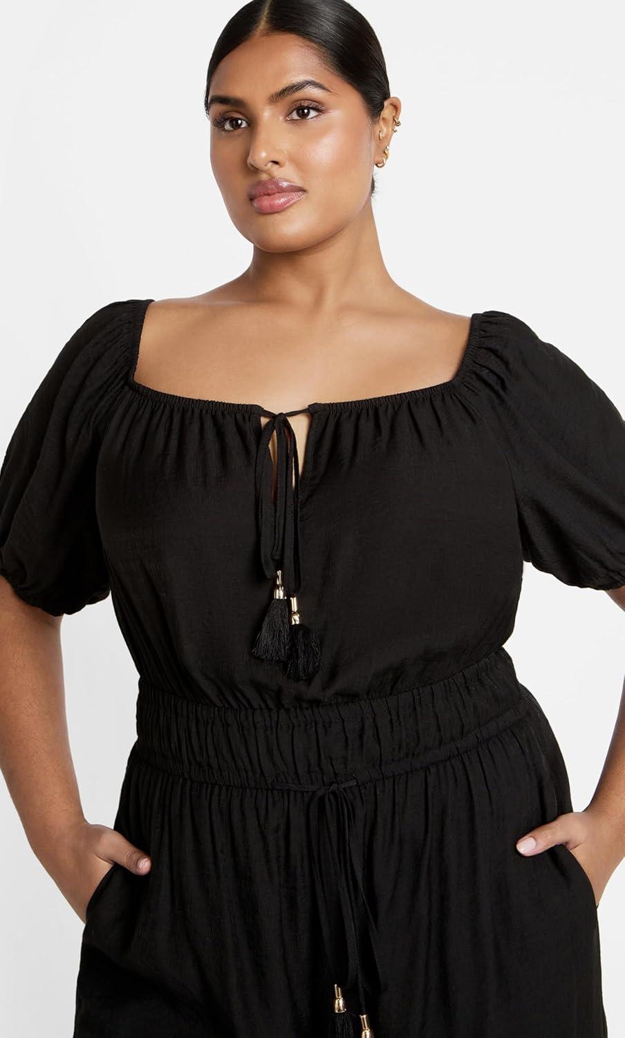 image:imageCity Chic Womens Plus Size Jumpsuit EricaBlack