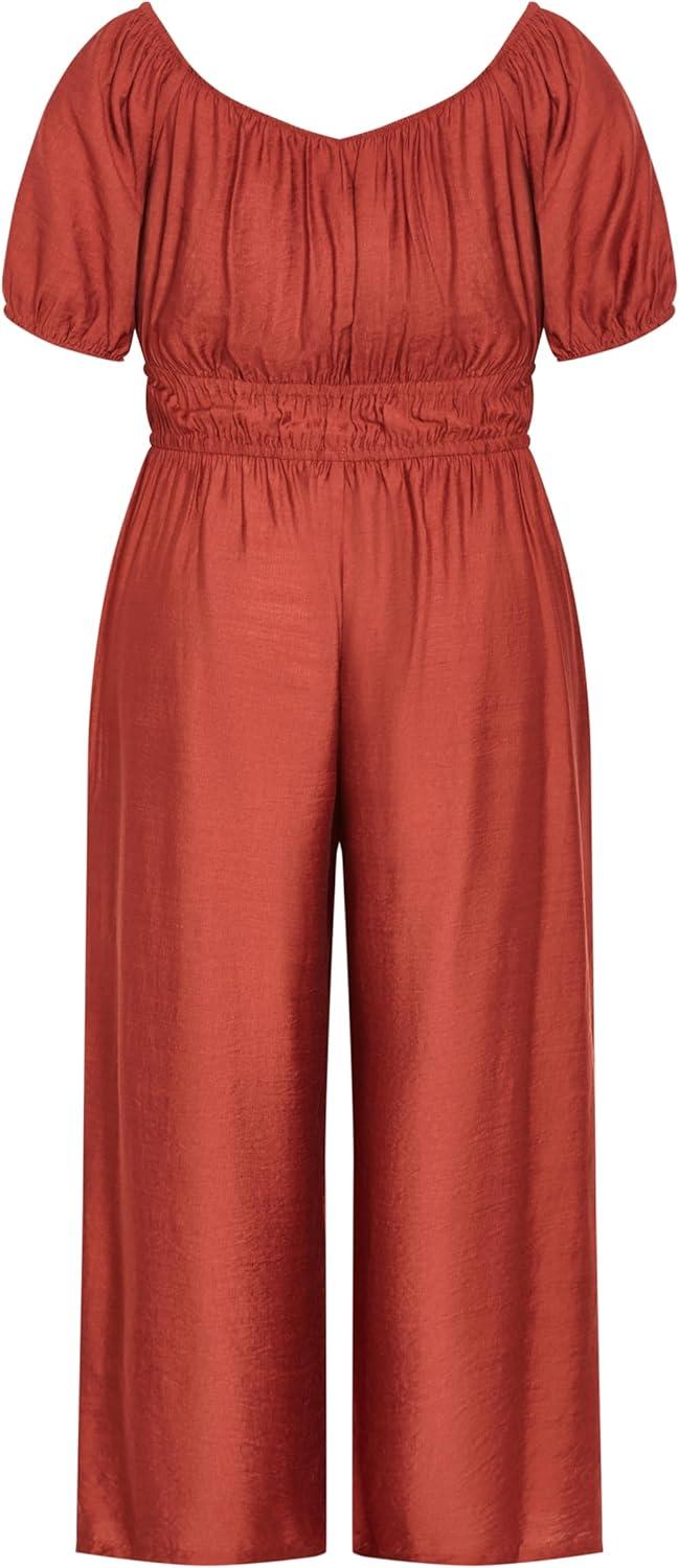 image:imageCity Chic Womens Plus Size Jumpsuit EricaCinnamon