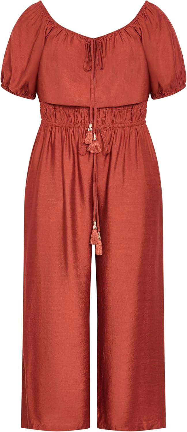 image:imageCity Chic Womens Plus Size Jumpsuit EricaCinnamon
