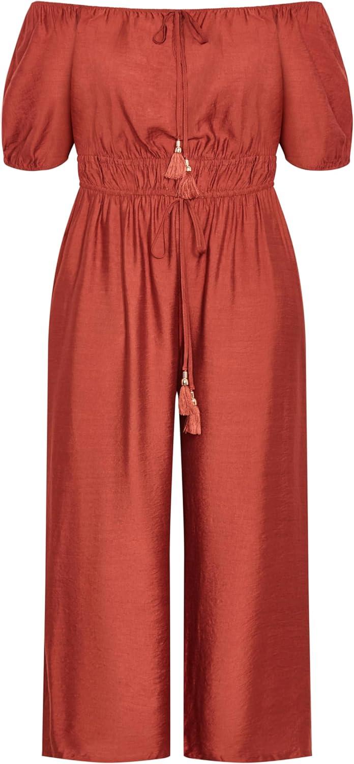 image:imageCity Chic Womens Plus Size Jumpsuit EricaCinnamon