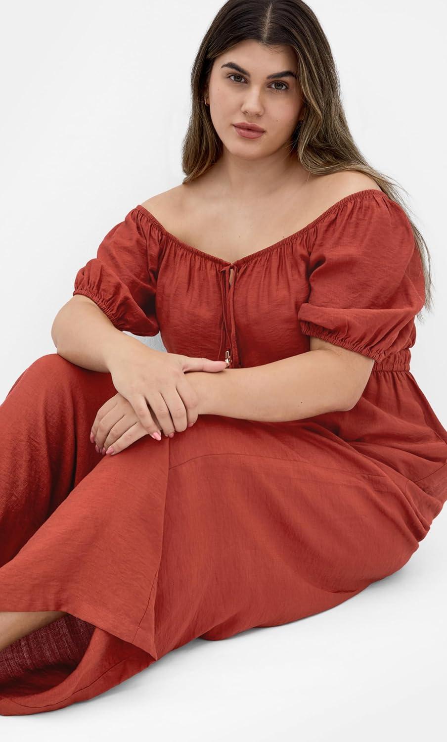 image:imageCity Chic Womens Plus Size Jumpsuit EricaCinnamon
