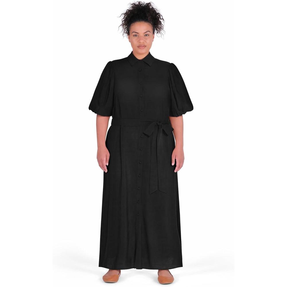 image:imageCity Chic Womens Plus Size Dress Freya PlainBlack