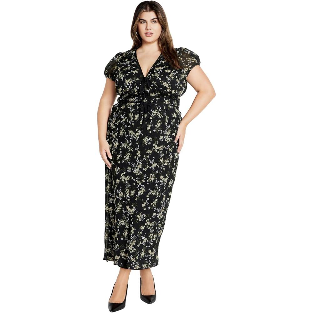 image:imageCity Chic Womens Plus Size Dress  Midi CaraNightfall Ditsy