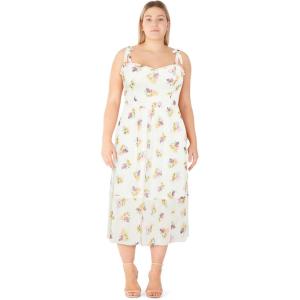 City Chic Women’s Plus Size Dress – Aileen(Ivory Ditsy)