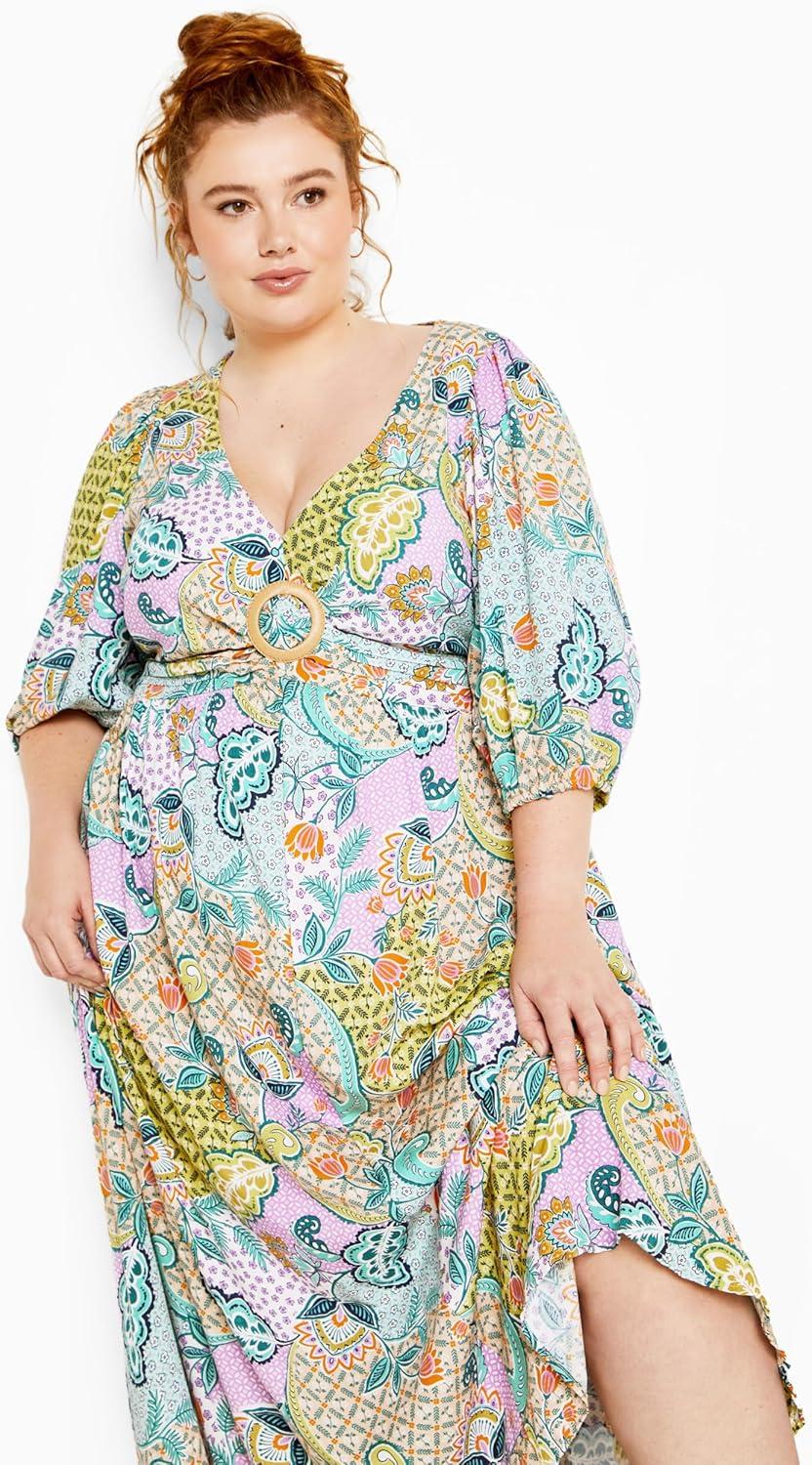 image:imageCity Chic Womens Plus Size Maxi Dress Daydream PrintDaydream