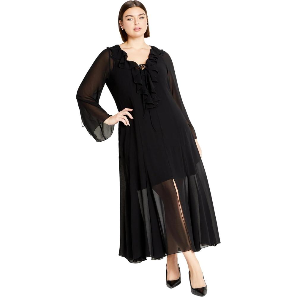 image:imageCity Chic Womens Plus Size Maxi Dress  VampBlack