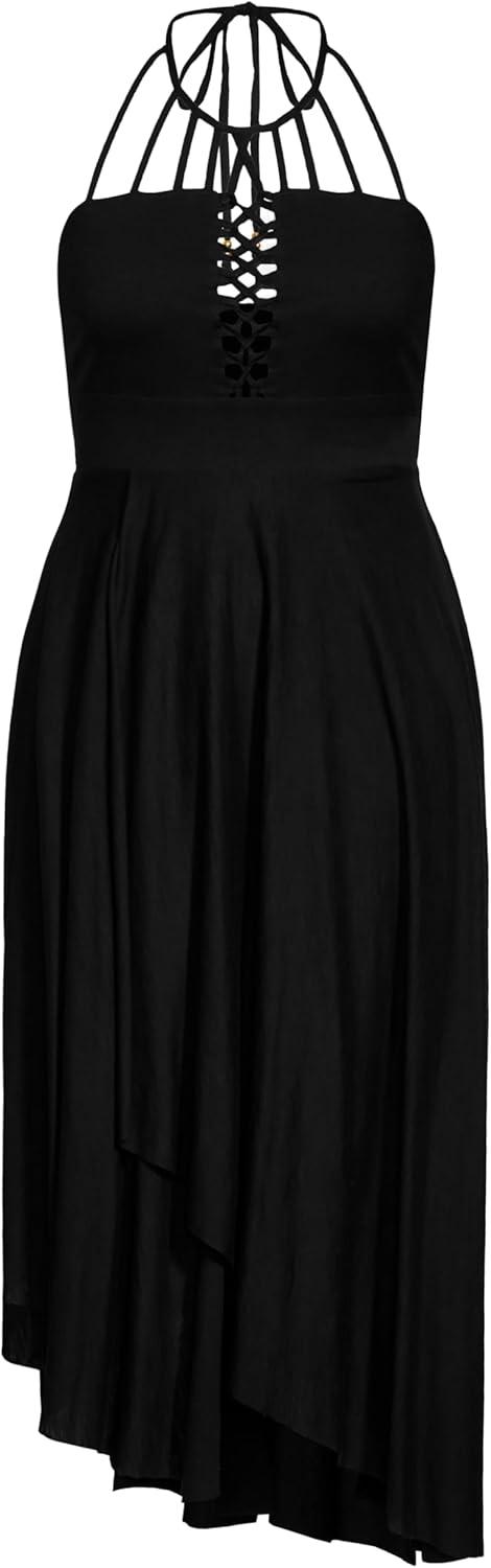 image:imageCity Chic Womens Dress Plait Detail MaxiBlack