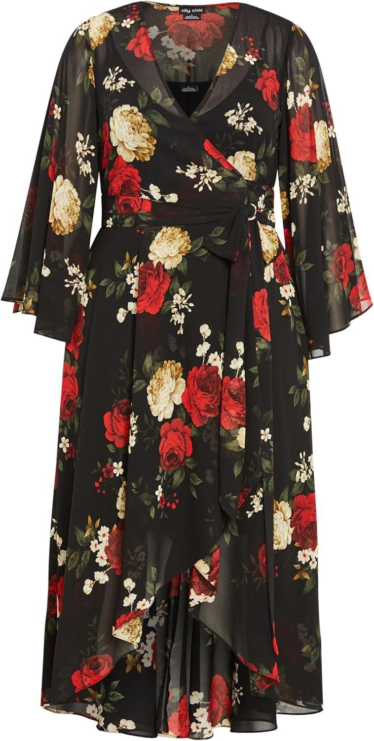 image:imageCity Chic Womens Julissa Print Maxi DressBliss Floral