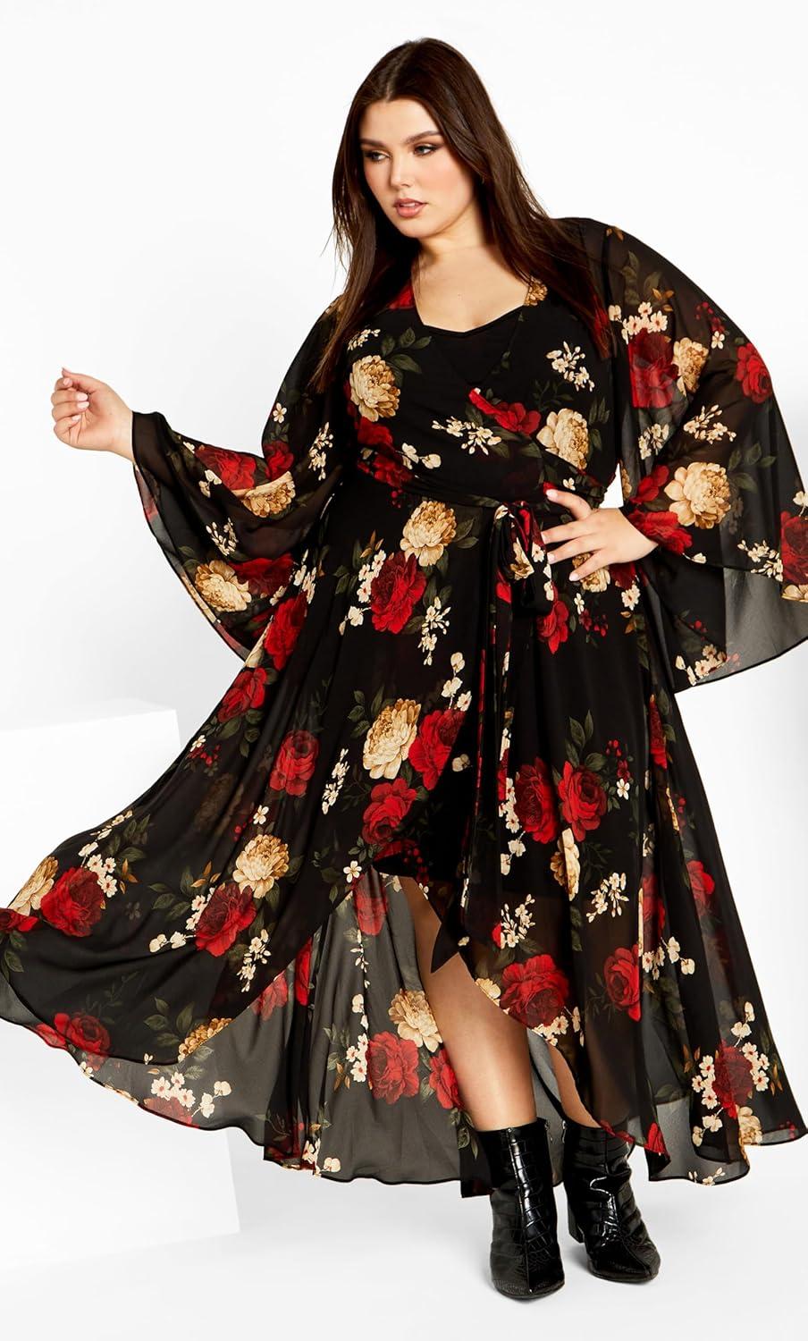 image:imageCity Chic Womens Julissa Print Maxi DressBliss Floral