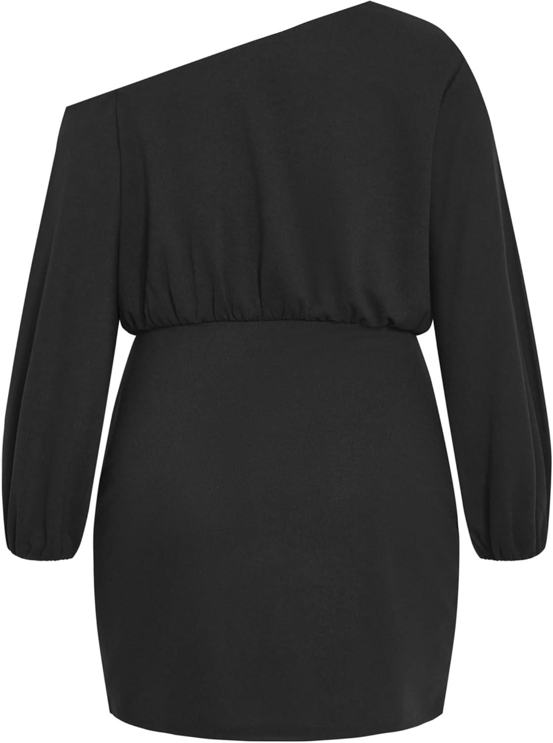 image:imageCity Chic Womens Plus Size Cocktail Dress Alysia Mini DressBlack