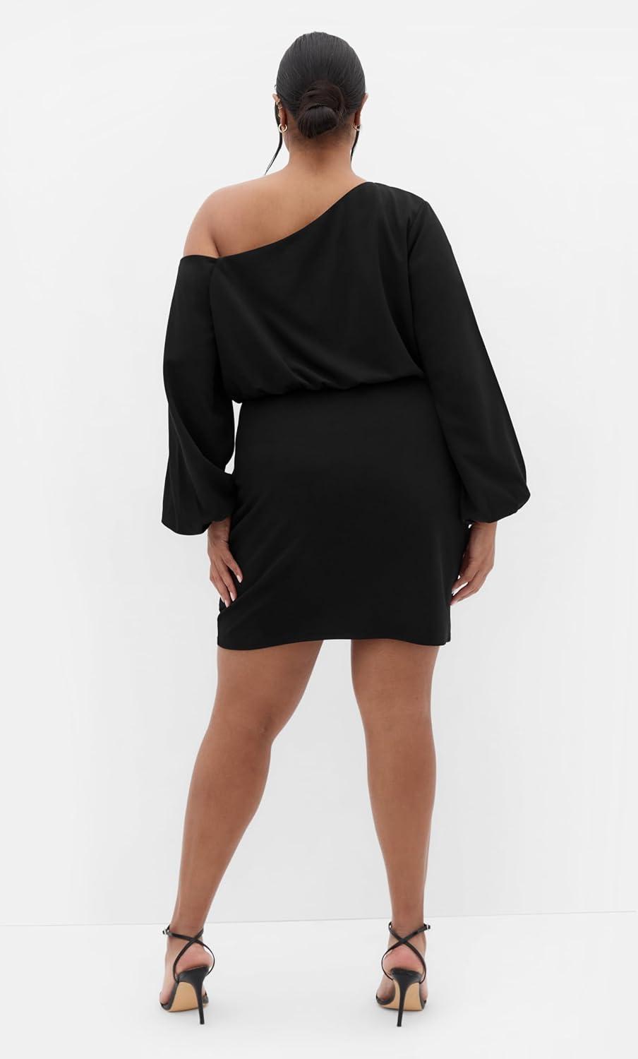 image:imageCity Chic Womens Plus Size Cocktail Dress Alysia Mini DressBlack
