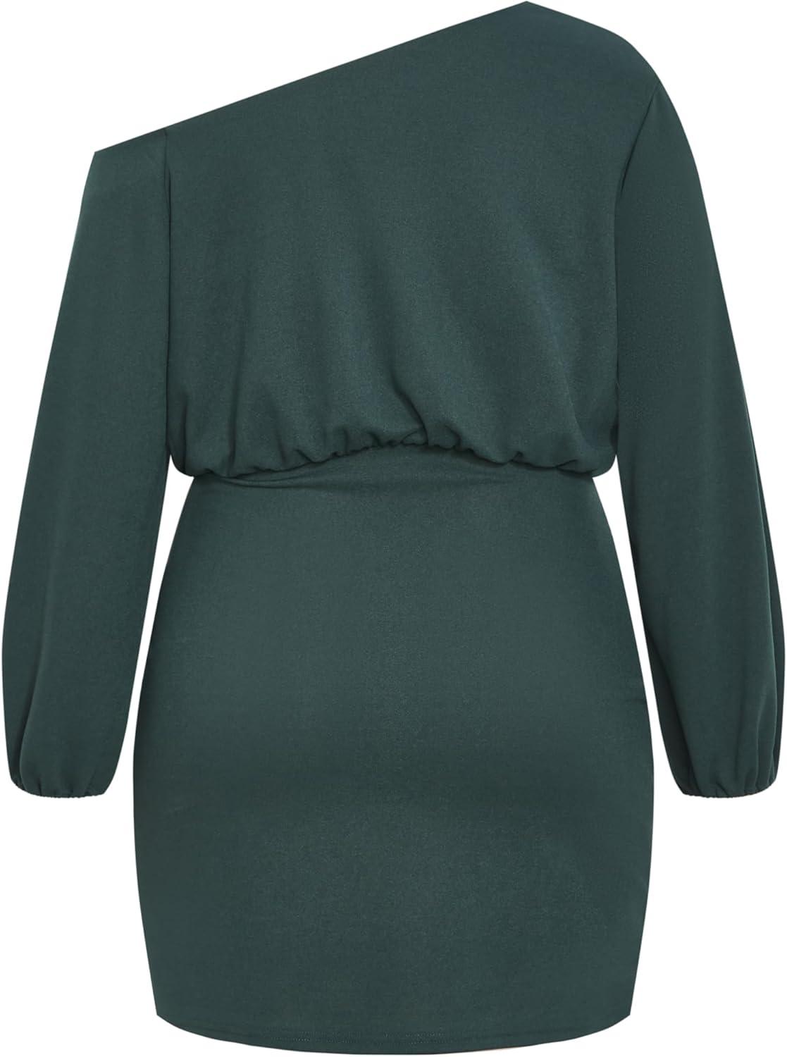 image:imageCity Chic Womens Plus Size Cocktail Dress Alysia Mini DressForest