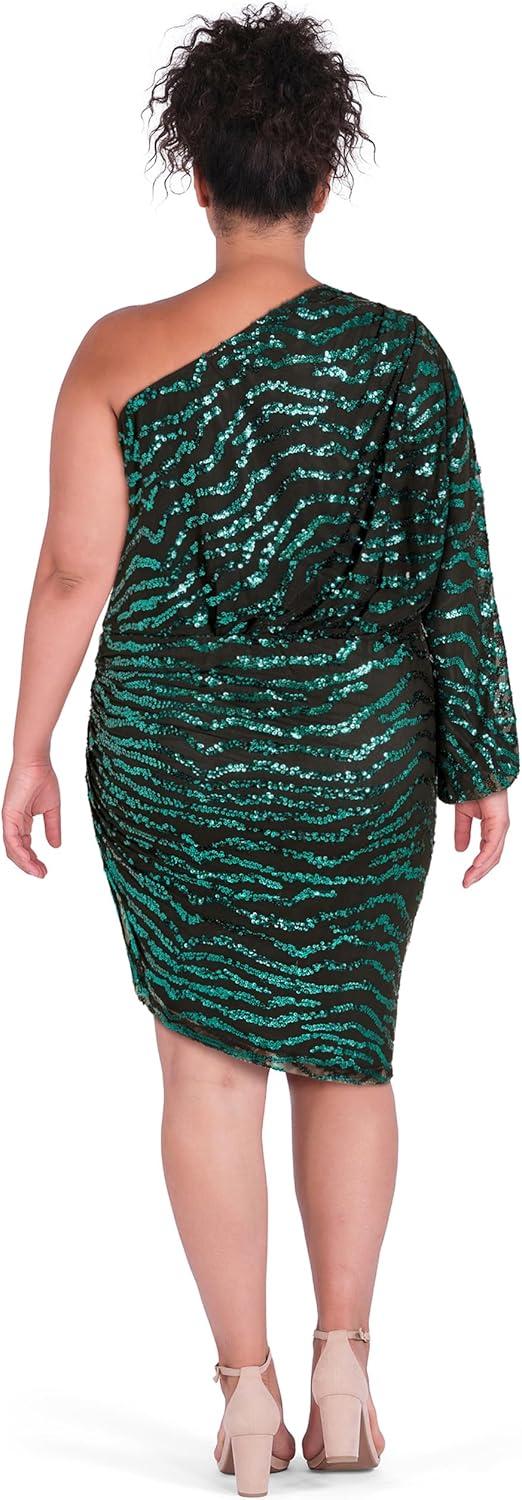 image:imageCity Chic Womens Plus Size Cocktail Dress FloraEmerald