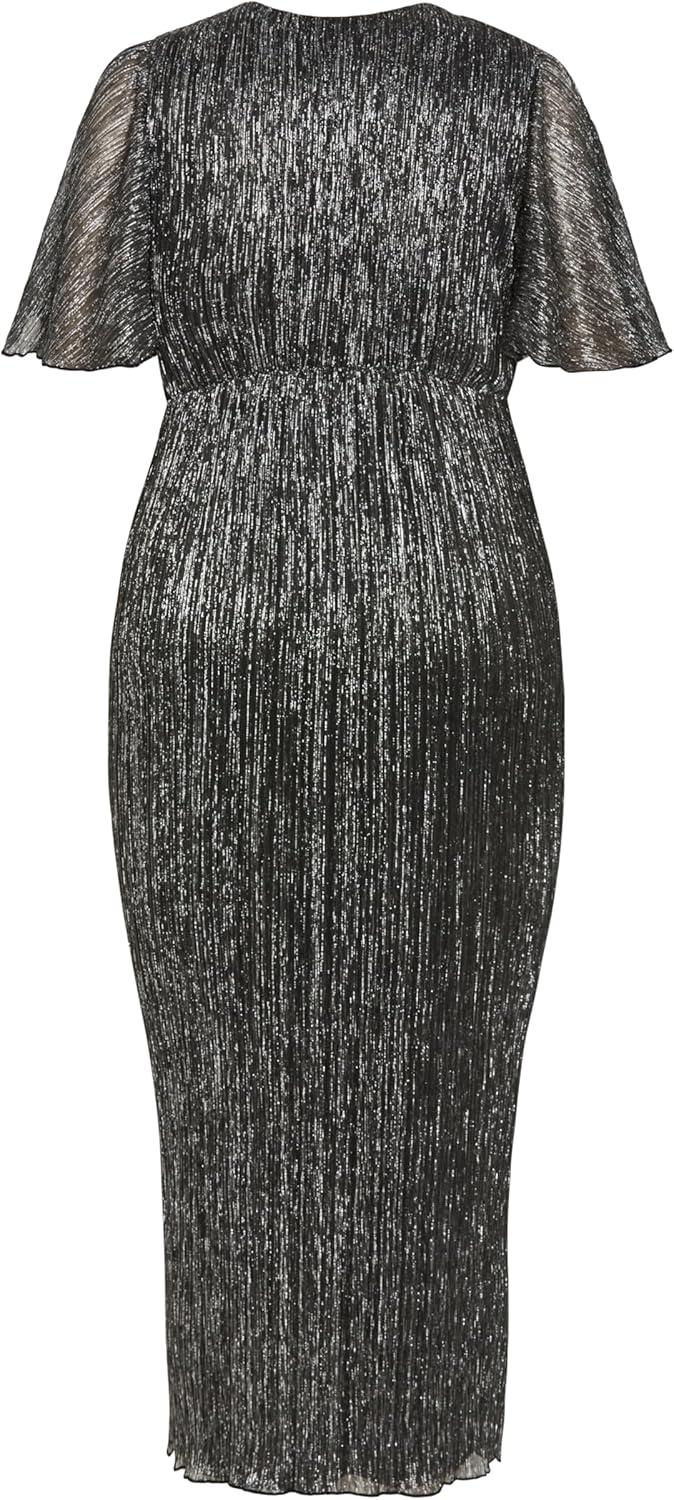 image:imageCity Chic Womens Plus Size Cocktail Dress Lily Sparkle MaxiBlack